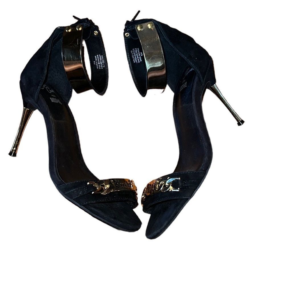 Jeffrey Campbell For Miss KL Black Suede Sandals Size 8